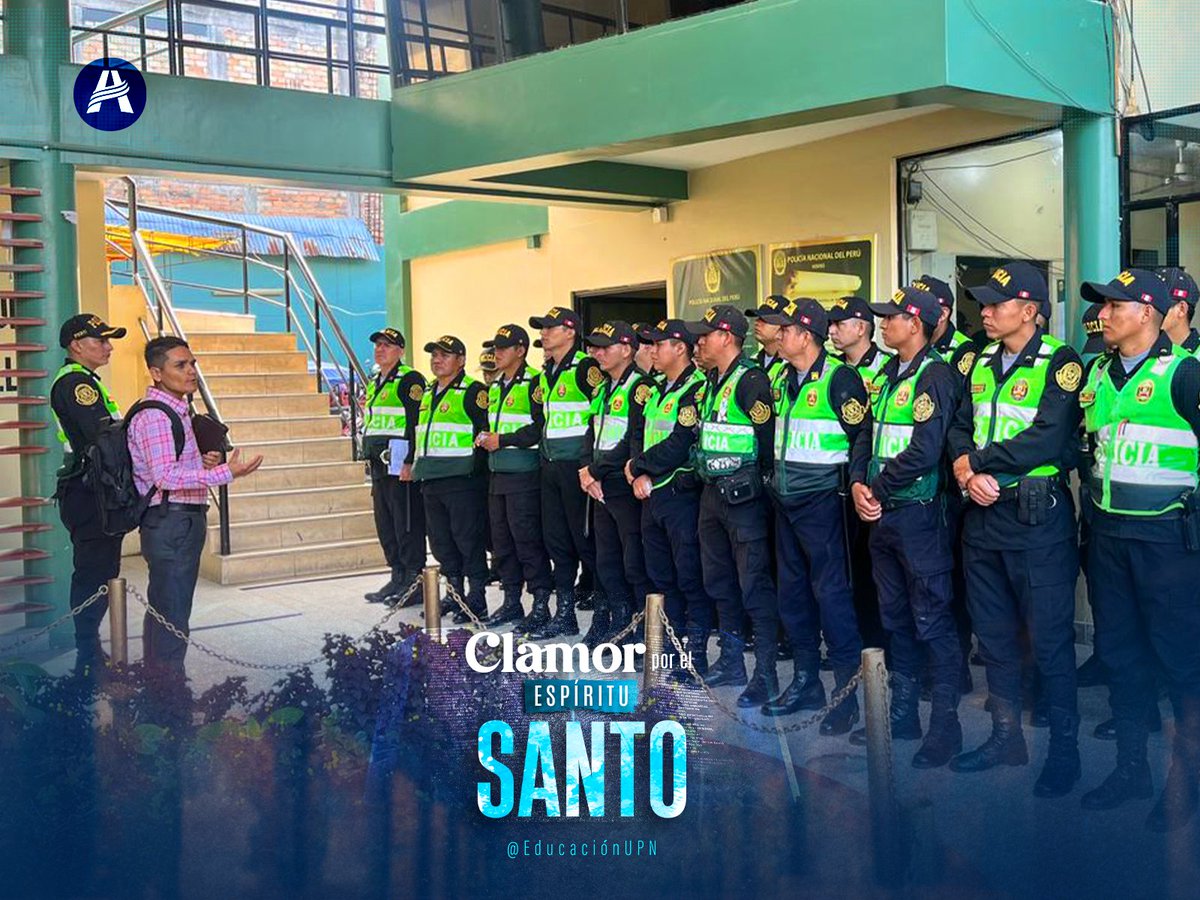 🔥'No me avergüenzo del evangelio porque es poder de Dios'💪 En el marco de la semana del #ClamorPorElEspírituSanto, el Pr. Abner Fernández, capellán del #ColegioAdventista Alto Mayo, brinda un mensaje de esperanza al personal de la Comisaría Provincial de Rioja. 👮🏻🚔🇵🇪