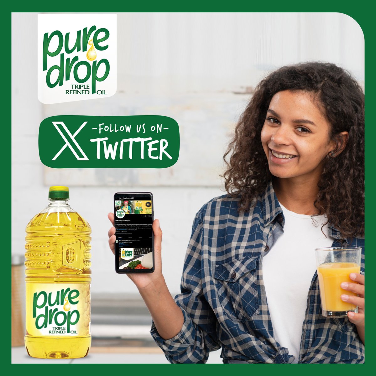 FOLLOW, LIKE & RETWEET
Puredrop and if you get 10 friends to do the same you get a chance to win a hamper from us. 2 lucky winners to be chosen at random on Monday 29 Jan.
#puredrop
#healthandhappiness
#puredropoil