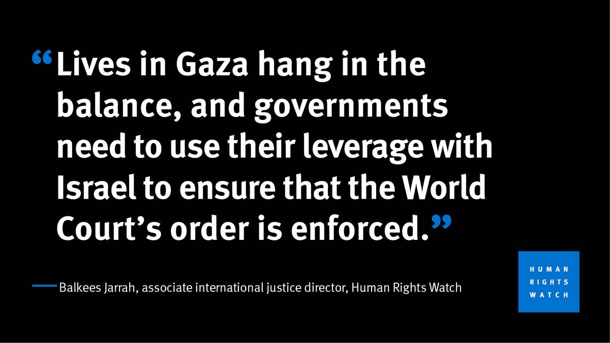 A landmark decision — the ICJ’s speedy ruling issued today is recognition of the dire situation in Gaza, where civilians face starvation and are being killed daily at levels unprecedented in the recent history of Israel and Palestine.