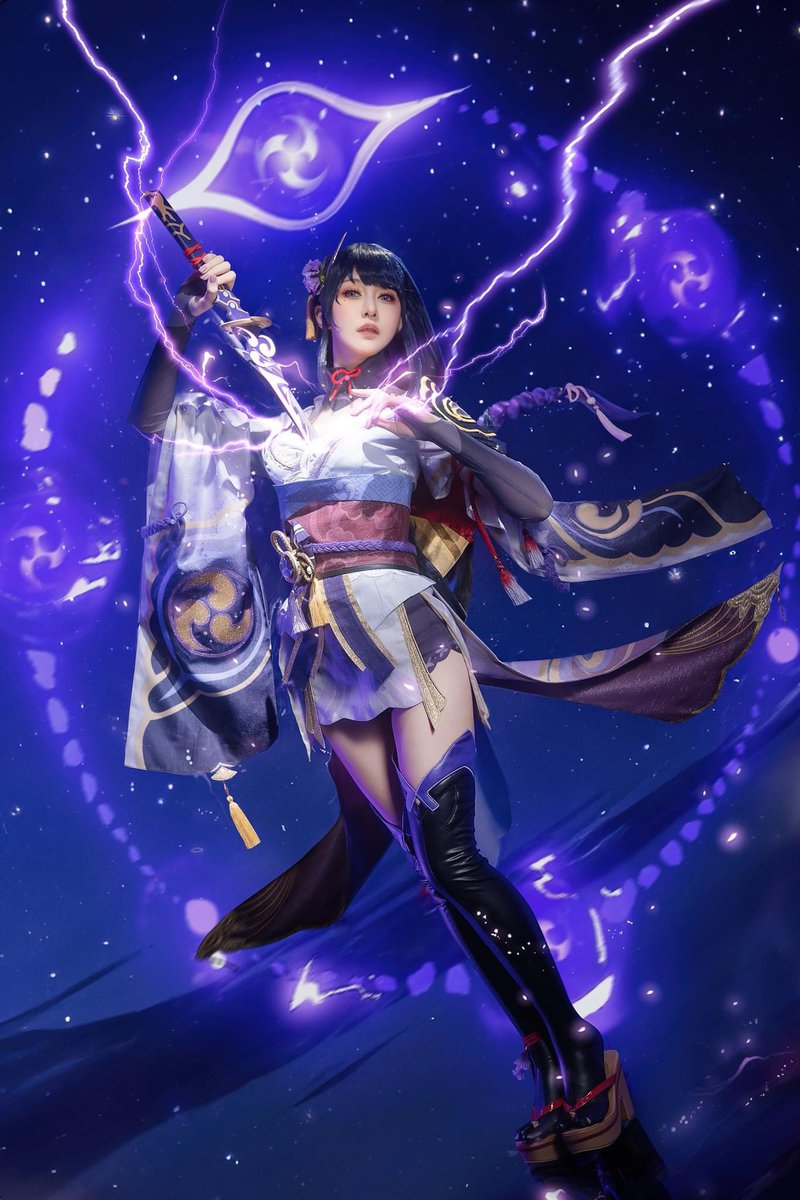 genkocosint's tweet photo. 無我の境地へ
#雷電将軍 #RaidenShogun #原神 #Genshin #cosplay #coser #Genko https://t.co/k1Ttud3aHk
