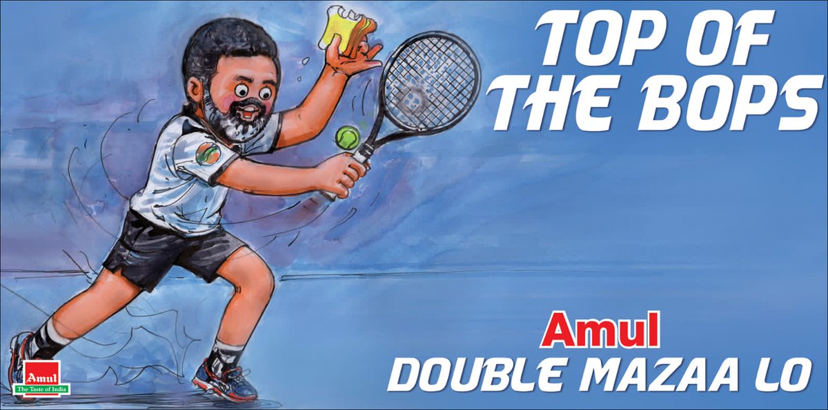 #Amul Topical: Rohan Bopanna is set to become the world's oldest no. 1 ranked tennis player in men's doubles at 43!