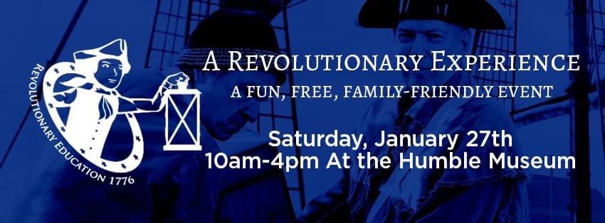 Tomorrow at the Humble Museum! Join us anytime from 10 am until 4 pm.
