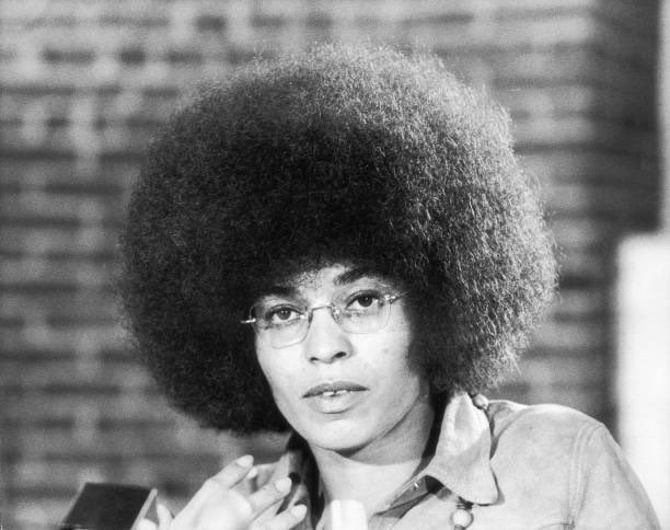 Happy 80th Birthday, Dr. Angela Y. Davis! 🎈 📸: Close-up of activist and scholar Angela Davis, New York, October 16, 1972. (Photo by Fred W. McDarrah/MUUS Collection via Getty Images).