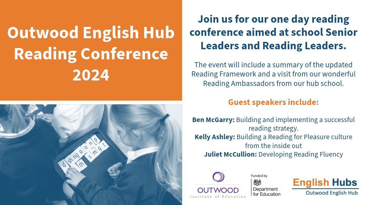 outwoodeh's tweet image. 🫶📚🫶📚🫶📚🫶📚🫶📚🫶📚🫶

😍Come &amp;amp; join our Reading Conference😍

Limited spaces!

⬇️Book your place below⬇️
bit.ly/490jyeM

🫶📚🫶📚🫶📚🫶📚🫶📚🫶📚🫶