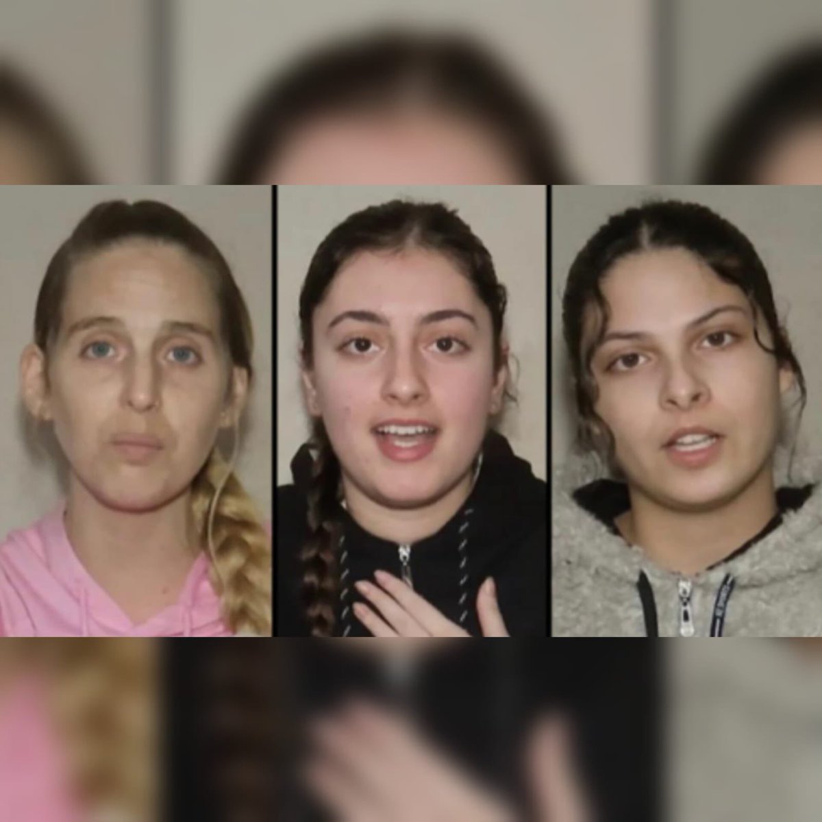 Les terroristes du #Hamas ont publié une vidéo dans laquelle on peut voir trois femmes qui sont toujours retenues en #otage à #Gaza. 

Il s’agit de Doron Steinbrecher, de Karina Ariev et de Daniela Gilboa.

#Israël se bat aujourd’hui contre des psychopathes qui prennent plaisir à