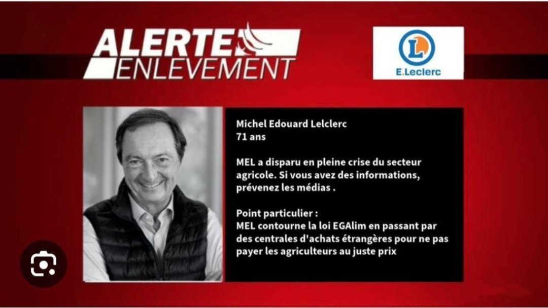 Surtout si vous le retrouvez, n'essayez pas d'intervenir, appelez juste les #agriculteurs 
#merci