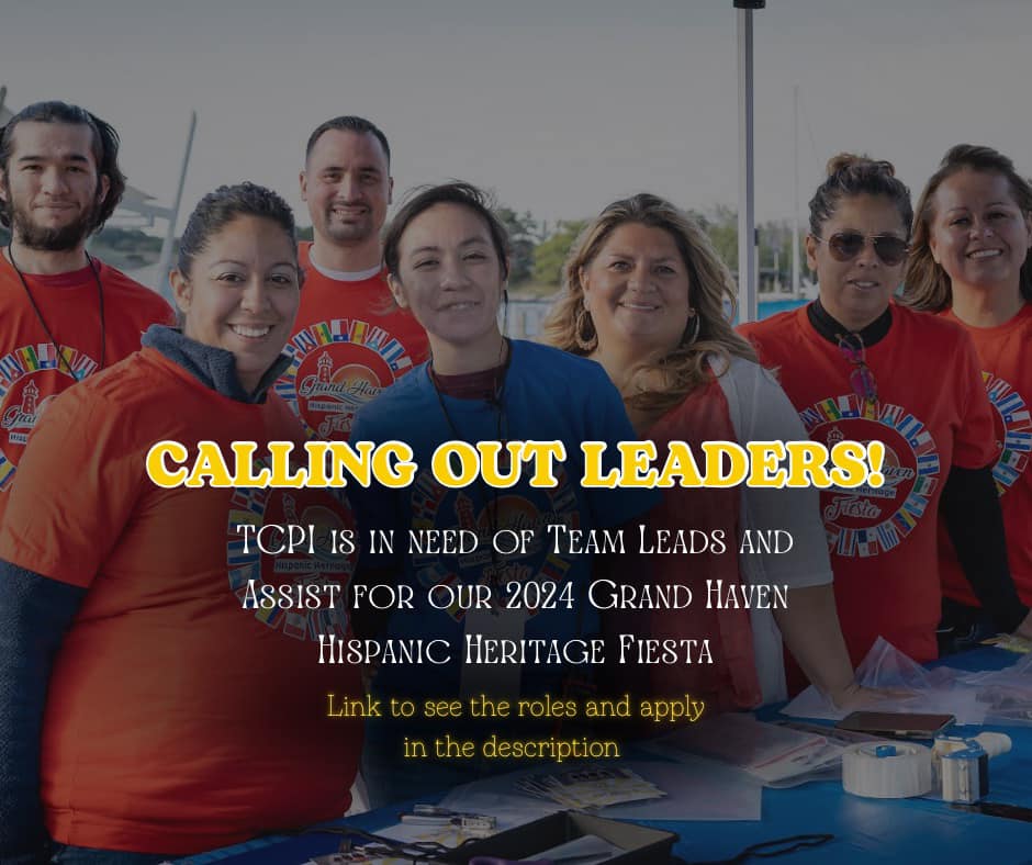 Join our 2024 Grand Haven Hispanic Heritage Fiesta Committee! We are in need of Team Leads and Assists to plan another phenomenal event.  Deadline is Jan. 31.
📷The link below will take you to an application:
docs.google.com/.../1_si14hnjN…
#MILatinos #2024Fiesta #TCPI
