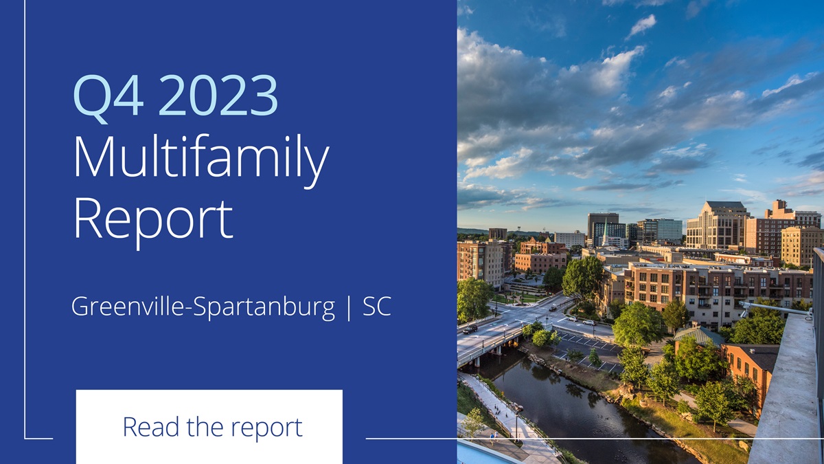 ColliersSC's tweet image. Just released: Q4 2023 #Multifamily #Greenville #Spartanburg Report - Performance remained strong with continued deliveries: hubs.ly/Q02hM_y-0 #ColliersResearch