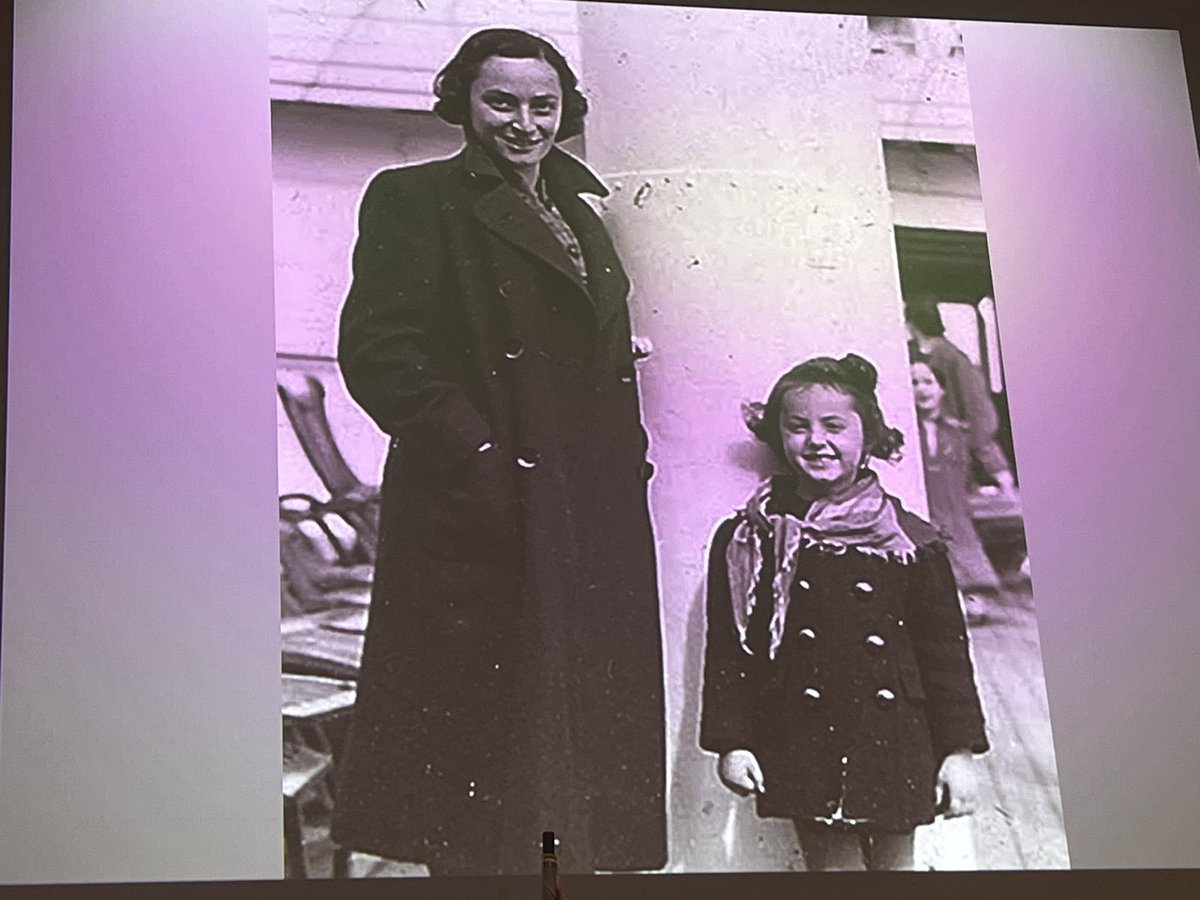 shelleylaskin's tweet photo. Ana Maria Gordon, who was on the St Louis is now being interviewed - you can find lessons on her story here https://t.co/HeiKAxj8ZJ #ToHopeAndBack #HolocaustEducation @TDSB_JH https://t.co/GM3H6B83eo