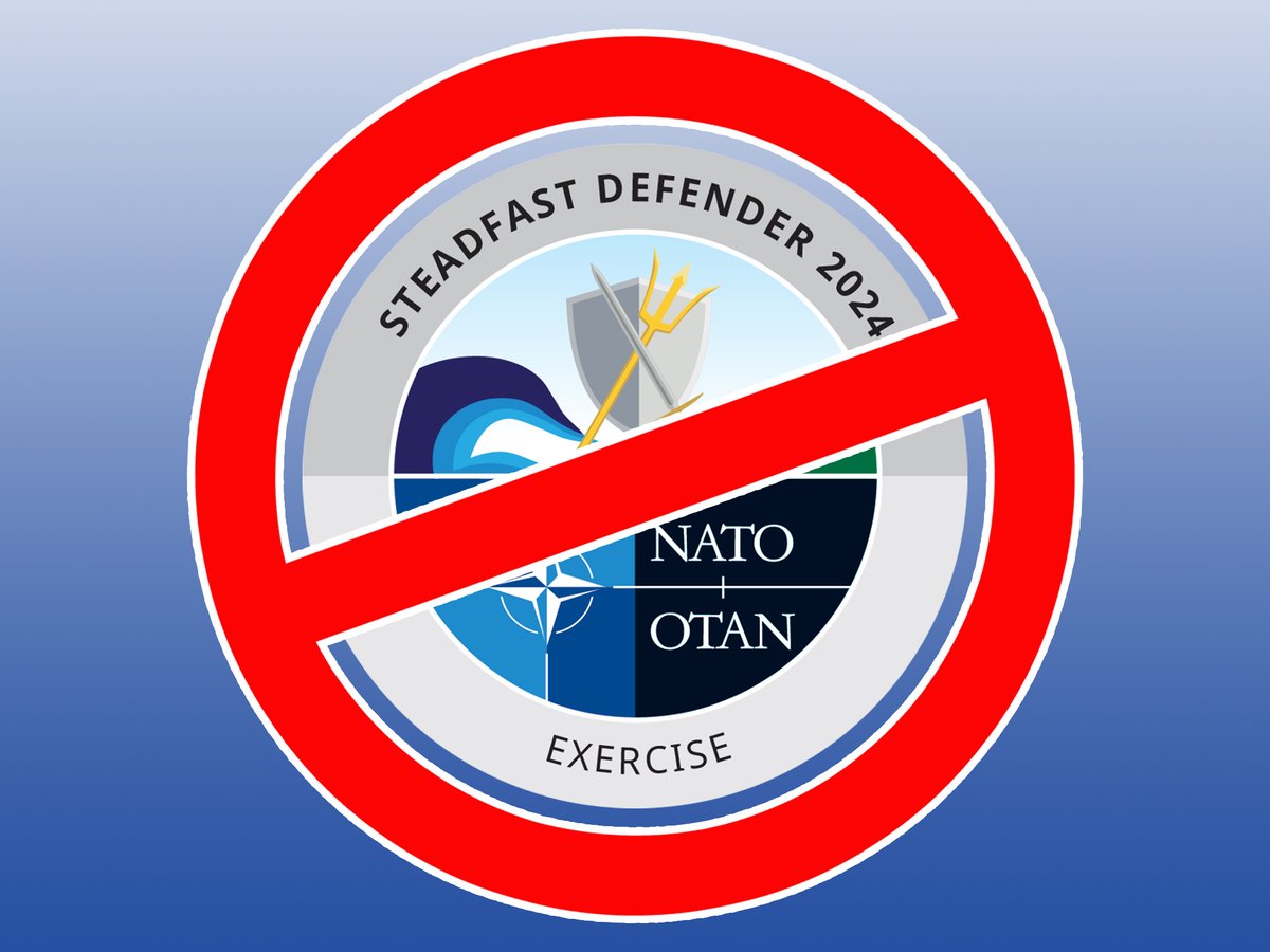 Wir  fordern den Abbruch des NATO-Manövers "Steadfast Defender" und aller  anderen Kriegsübungen: Ein Missverständnis oder ein falscher Knopfdruck kann zur totalen Eskalation führen! 💥

Unsere Pressemitteilung: dfg-vk.de/kriegsubung-st…

#NATO #SteadfastDefender24