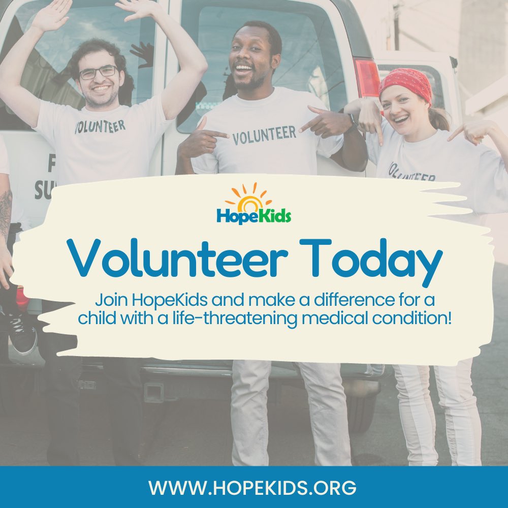 Kaaito5's tweet photo. Hope is a powerful medicine! @HopeKidsInc works to share hope with incredible kids battling life-threatening medical conditions. By providing events and activities, HopeKids offers these children something fun to look forward to.  CLICK >> https://t.co/IzxKrpF233 << NOW and help https://t.co/TDK5Ie4mho