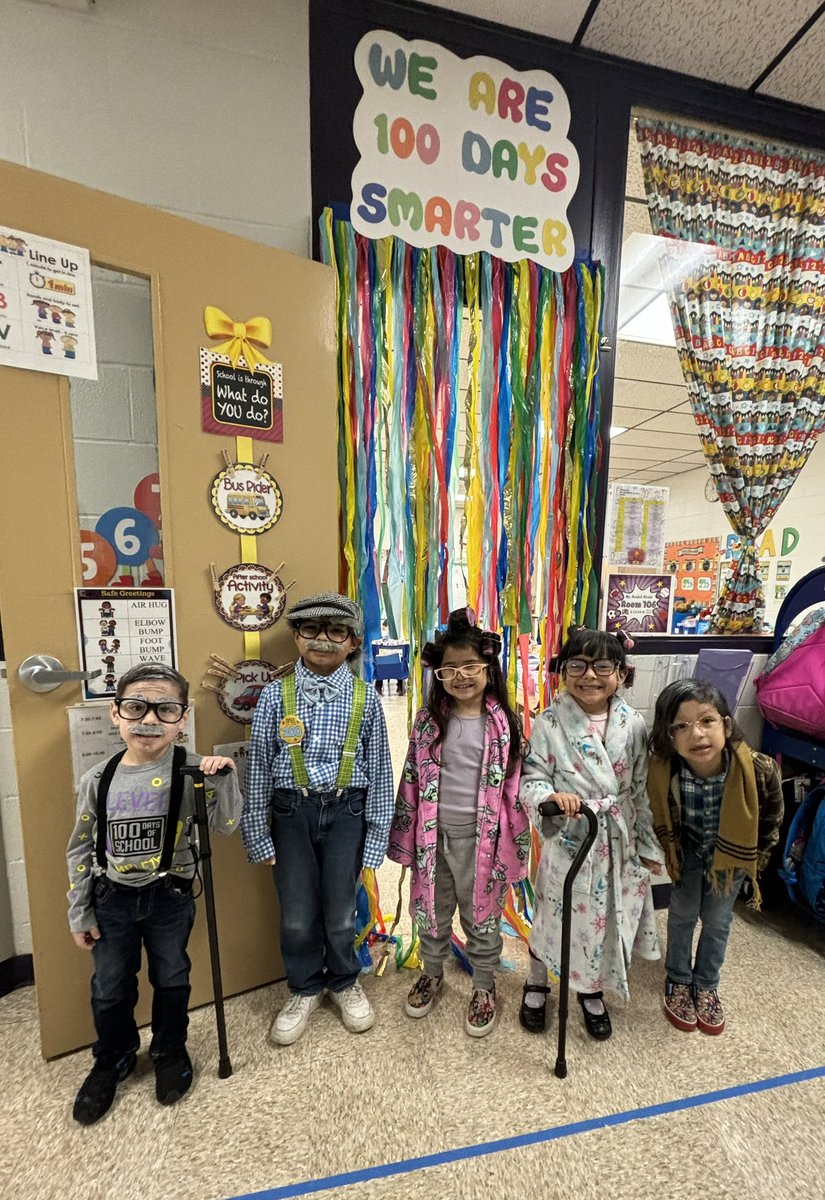 Happy 100 days from Ms. Alcala’s Kinder class!