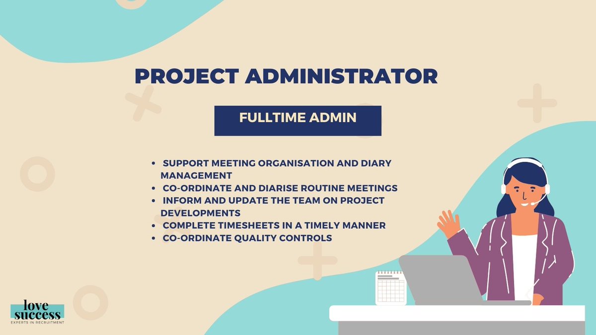 successlondon's tweet image. Project Administrator๐
London - City-Fully office based๐
Permanentโ
Full Time๐
ยฃ27,000-ยฃ30,000 (depending on experience) ๐ถ
Learn more and apply now: bit.ly/3SzqEl0  
#Projectadmin #admin #Londonjobsnow #Londonjob #Londonposition