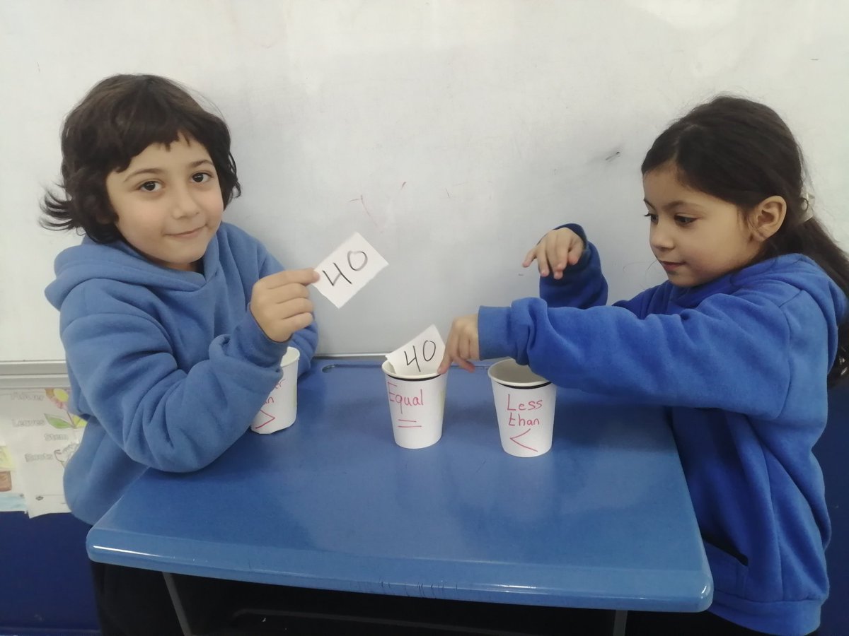 Empowering my students to grasp the concept of comparing numbers; they sorted them into the right cups, showing their understanding of greater than, less than, and equal.
<a href="/FawziehHn/">fawziehhnaini</a> <a href="/MakAishaSchool/">MakAishaSchool</a> #math #comparing #numbers