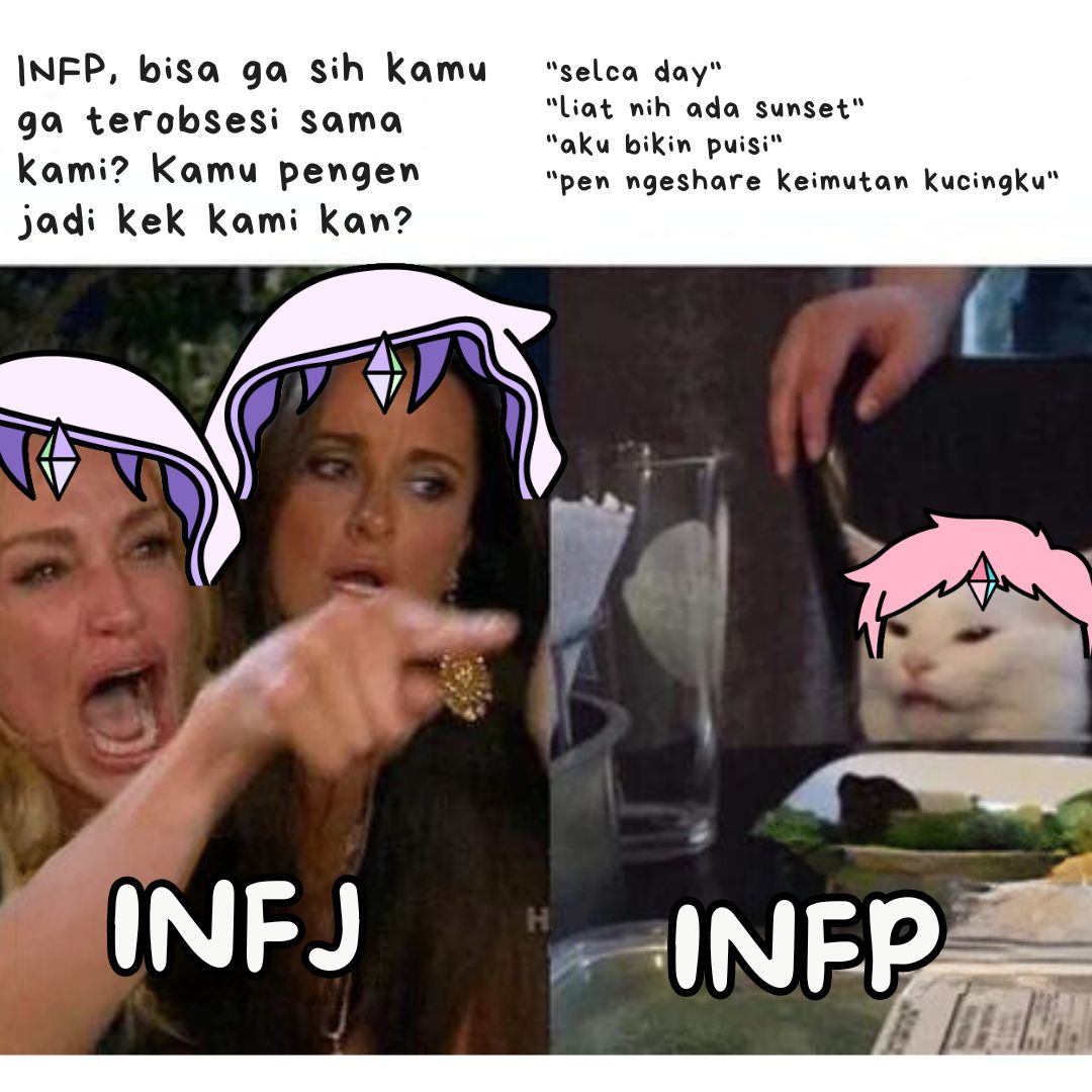 Boo_Indonesia's tweet photo. INFP be like: Hah?

#INFJ #INFP #INFJmemes #INFPmemes #16Personalities #MBTI https://t.co/hWqrgh5N5F