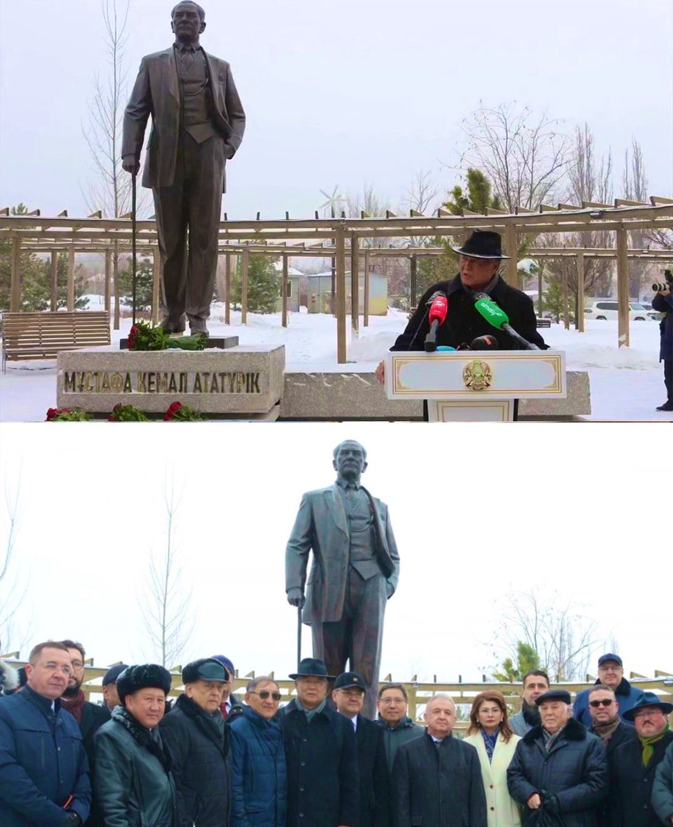 OrtaAsyaDunyasi's tweet photo. 🇰🇿Kazakistan'ın Almatı şehrinde Türkiye Cumhuriyeti’mizin 100. Yılı nedeniyle Başbuğ Atatürk anısına “Atatürk Parkı ve Atatürk Heykeli” açıldı. https://t.co/XTozEDUwSw