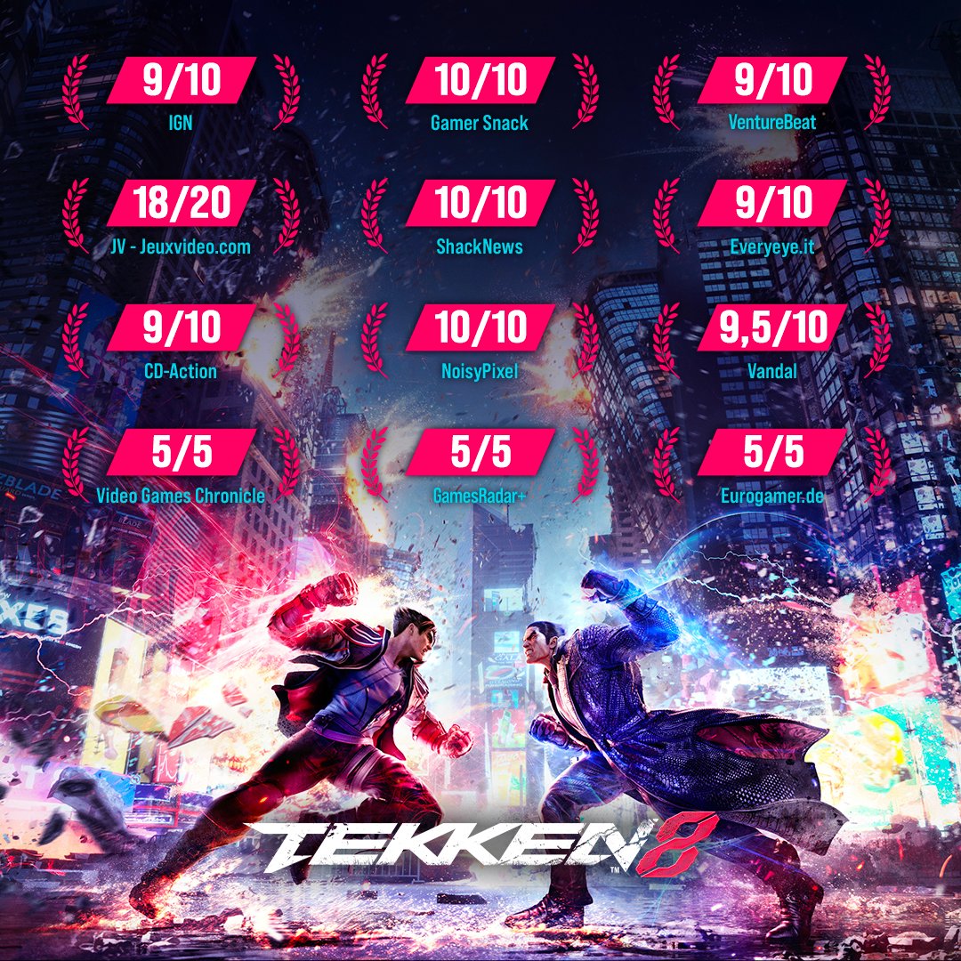 BandaiNamcoUK's tweet photo. TEKKEN 8 is out now on PlayStation 5, Xbox Series X|S and PC. 

Get ready for the next battle! 👉 https://t.co/zj24civc0K https://t.co/wa1BSPOriK