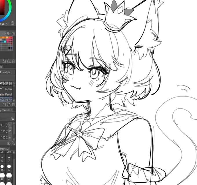 comm wip!! just a cute meow meow🐾