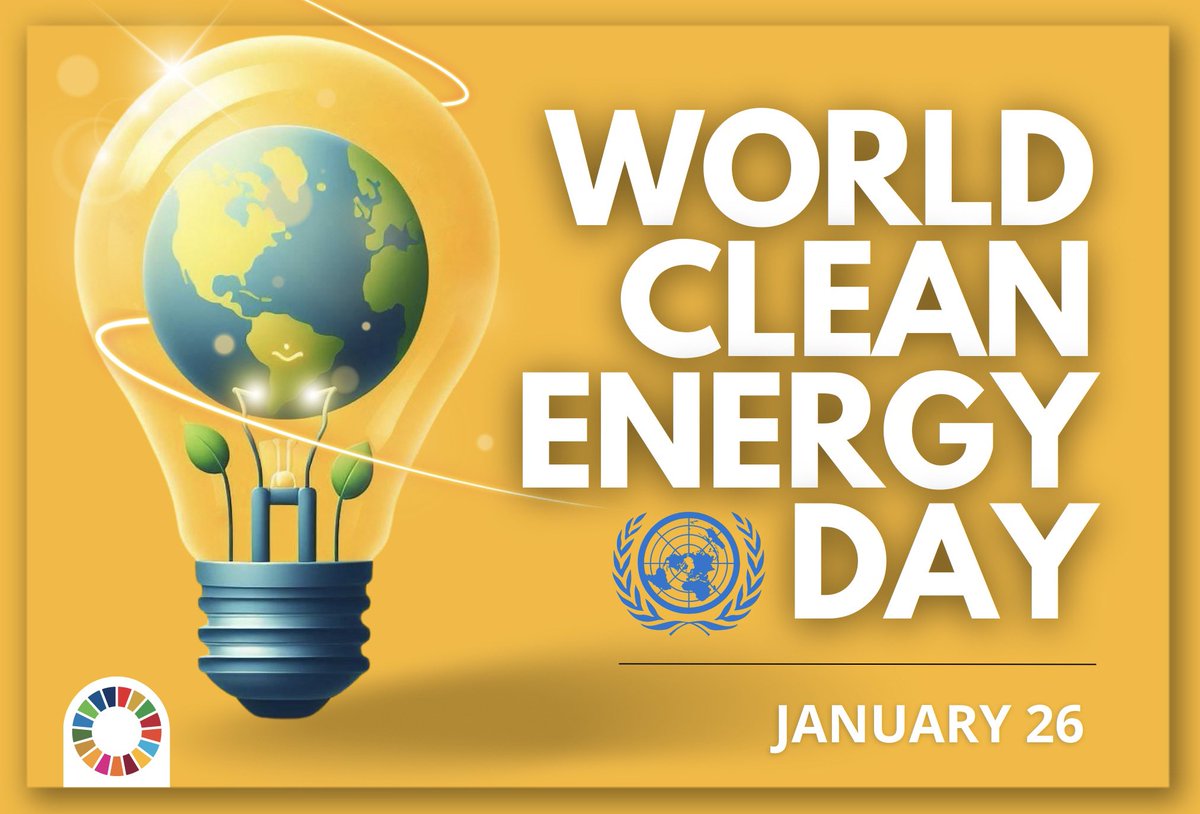 .@UN celebrates 🌍’s 1st Int'l Day of Clean Energy! 'In 2022, over 50% of the 🌍 popln in developing & emerging countries received only 15% of global investments in renewables, shows gaping disparities in access 2 finance for these markets' @ASteiner 👉un.org/en/energy