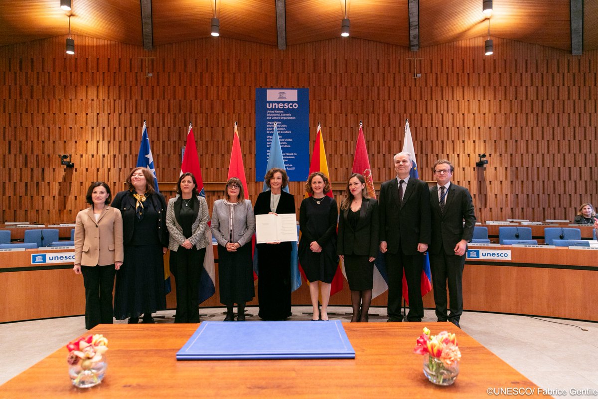 I congratulate Bosnia and Herzegovina, Croatia, Montenegro, North Macedonia, Serbia, and Slovenia. Fourteen years of diplomatic efforts are bearing fruit. <a href="/UNESCO/">UNESCO 🏛️ #Education #Sciences #Culture 🇺🇳</a>, as the UN Organization responsible for teaching about the Holocaust, is proud to become this Agreement’s depositary.