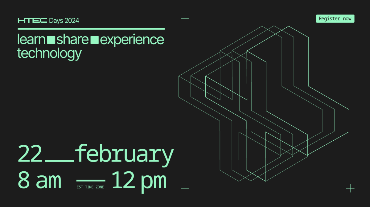 🚀 The fourth annual HTEC Days virtual conference is here! Secure your spot now by registering at htecgroup.com/htec-days-2024/
 
#HTECGroup #OnlineConference