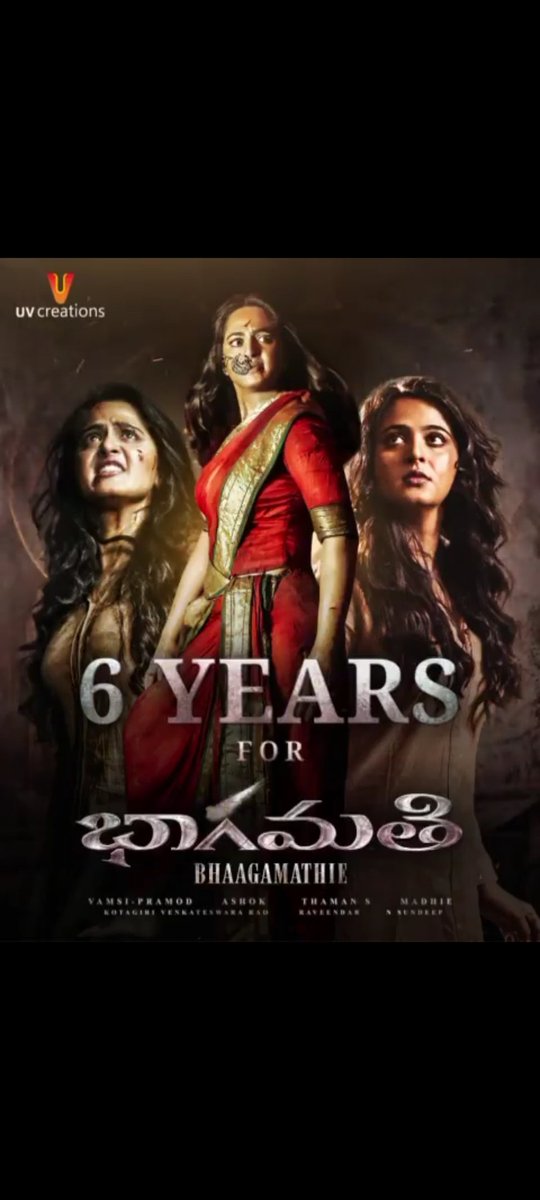 vsviews's tweet photo. Celebrating 6️⃣ Years Of Queen #AnushkaShetty's Blockbuster Suspense Thriller #Bhaagamathie
#BlockBusterBhaagamathie
#6YearsOfBhaagamathie
#AnushkaShetty #MunniUkundan #Thaman #UVcreations #RepublicDay https://t.co/rolTcyzCEy