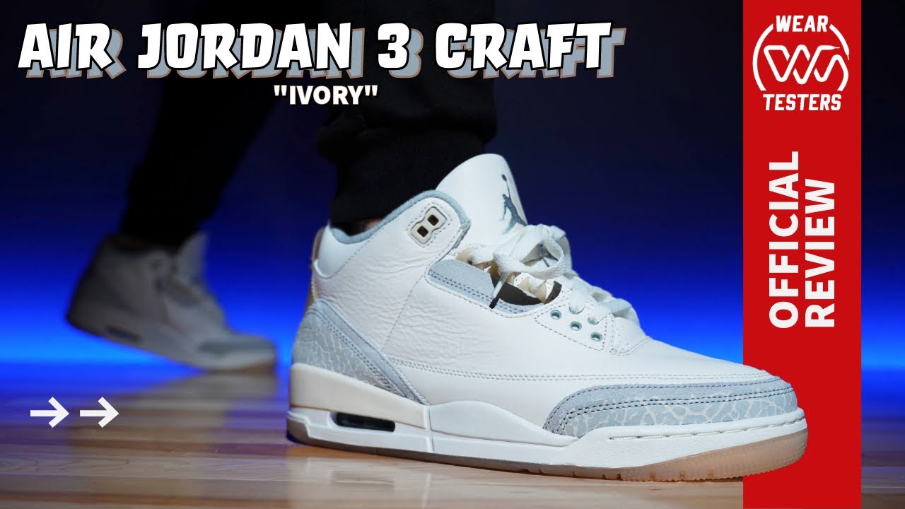 Air jordan 3 triple white on feet outlet