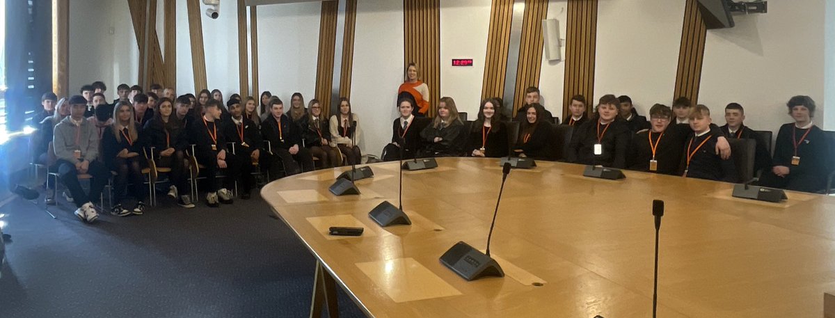 Great day at <a href="/ScotParl/">Scottish Parliament</a> for some of our Modern Studies and Politics pupils. It was also great to meet with <a href="/JennyGilruth/">Jenny Gilruth</a> and ask her some questions about her role as an MSP and Education Secretary!
