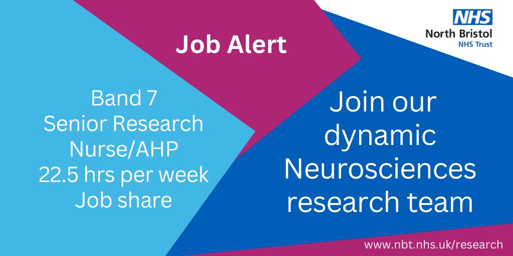 We are seeking an enthusiastic Band 7 Senior Research Nurse/AHP to lead the Neuroscience Research team. see more at NHS Jobs >> ow.ly/T7Lz50QuPFq Sam our Research Matron gives the low-down on working in clinical research>> youtu.be/0hG8guSbn_g?si…