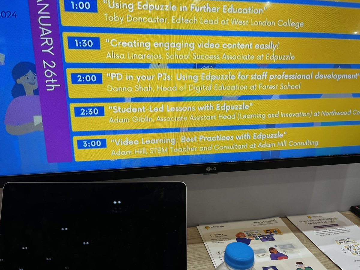 Had a great time working with <a href="/edpuzzle/">Edpuzzle</a> and presenting for them at #BETT24 on how we’ve used their tech to enhance our students led learning <a href="/NorthwoodGDST/">Northwood College for Girls</a> @NWC_Innovation @GDST #wheregirlslearnwithoutlimits