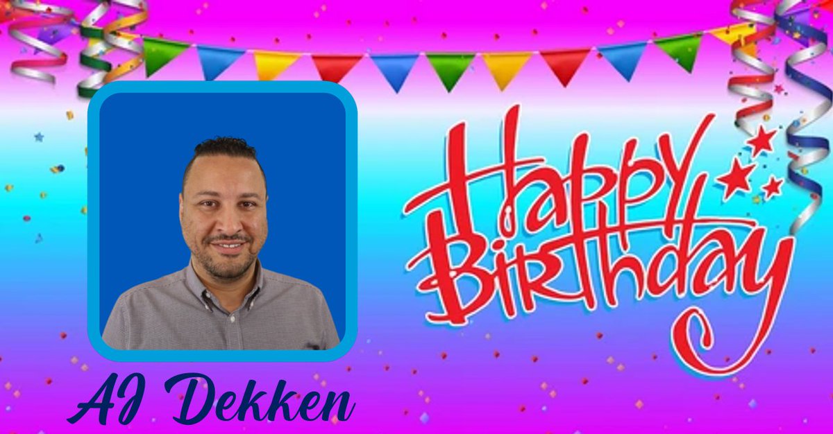 Happy Birthday @AjDekken 🎂 Hope you have an amazing day!
