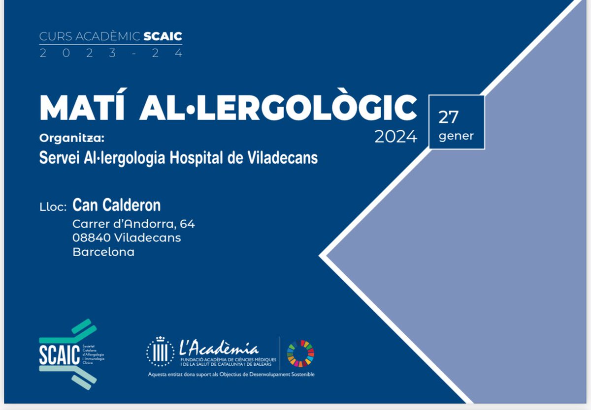 Comença la Marato Al·lergològica del cap de setmana al Baix Llobregat.
Avui Jornada en xarxa d'al·lèrgia a himenòpters a #Gavà i demà #matiScaic2024  a #Viladecans
<a href="/lergiabellvitge/">Al.lergiaBellvitge</a> <a href="/hbellvitge/">Hospital Universitari Bellvitge | HUB</a> <a href="/scaic_cat/">SCAIC</a> <a href="/CAH_scaic/">Comitè d'al·lèrgia a Himenòpters</a> #orgullbellvitge
