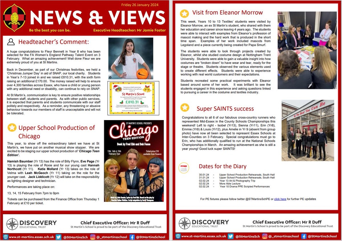 Please click on the link below for this week's SMS News and Views: st-martins.essex.sch.uk/assets/Documen…