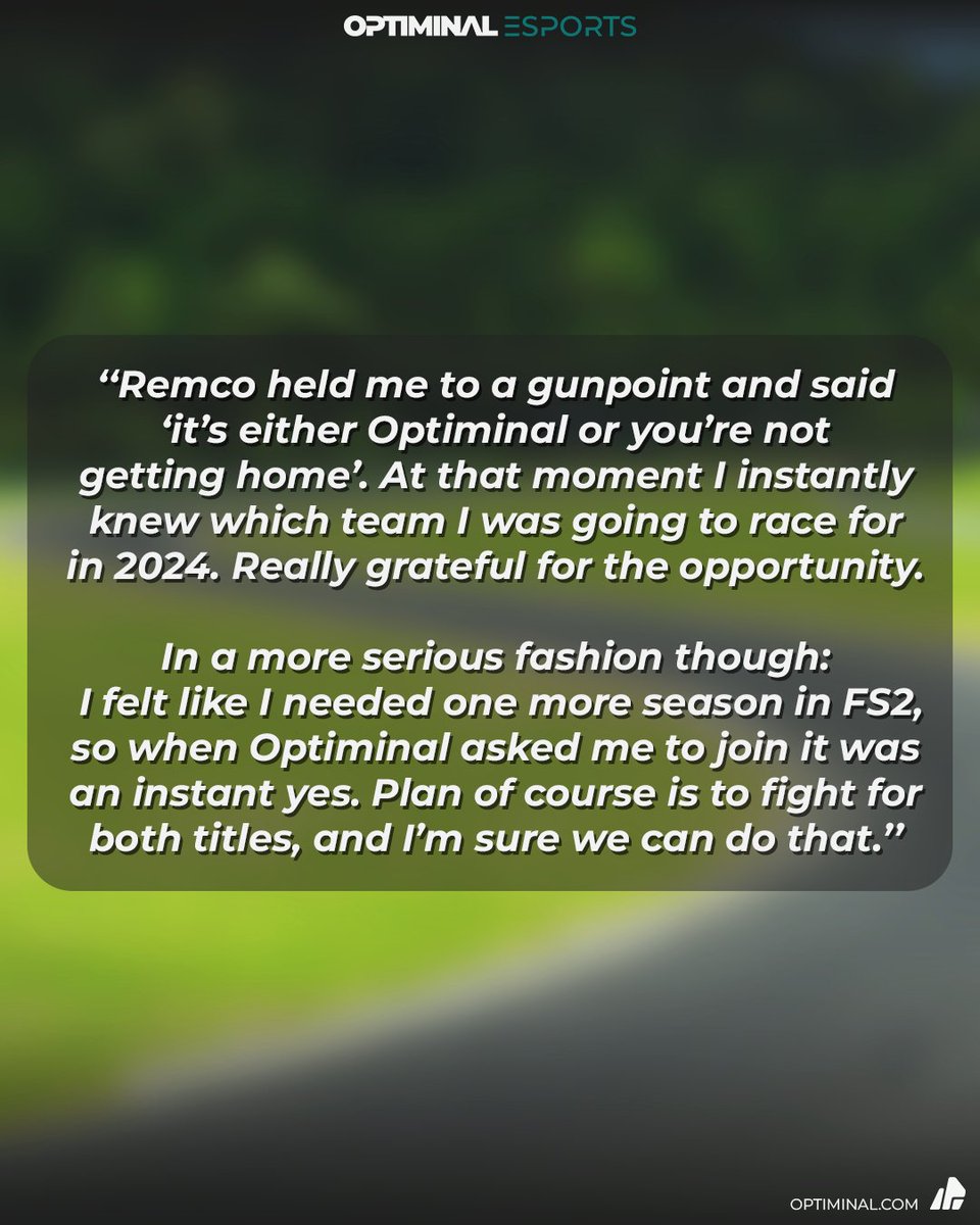 Optiminal tweet media