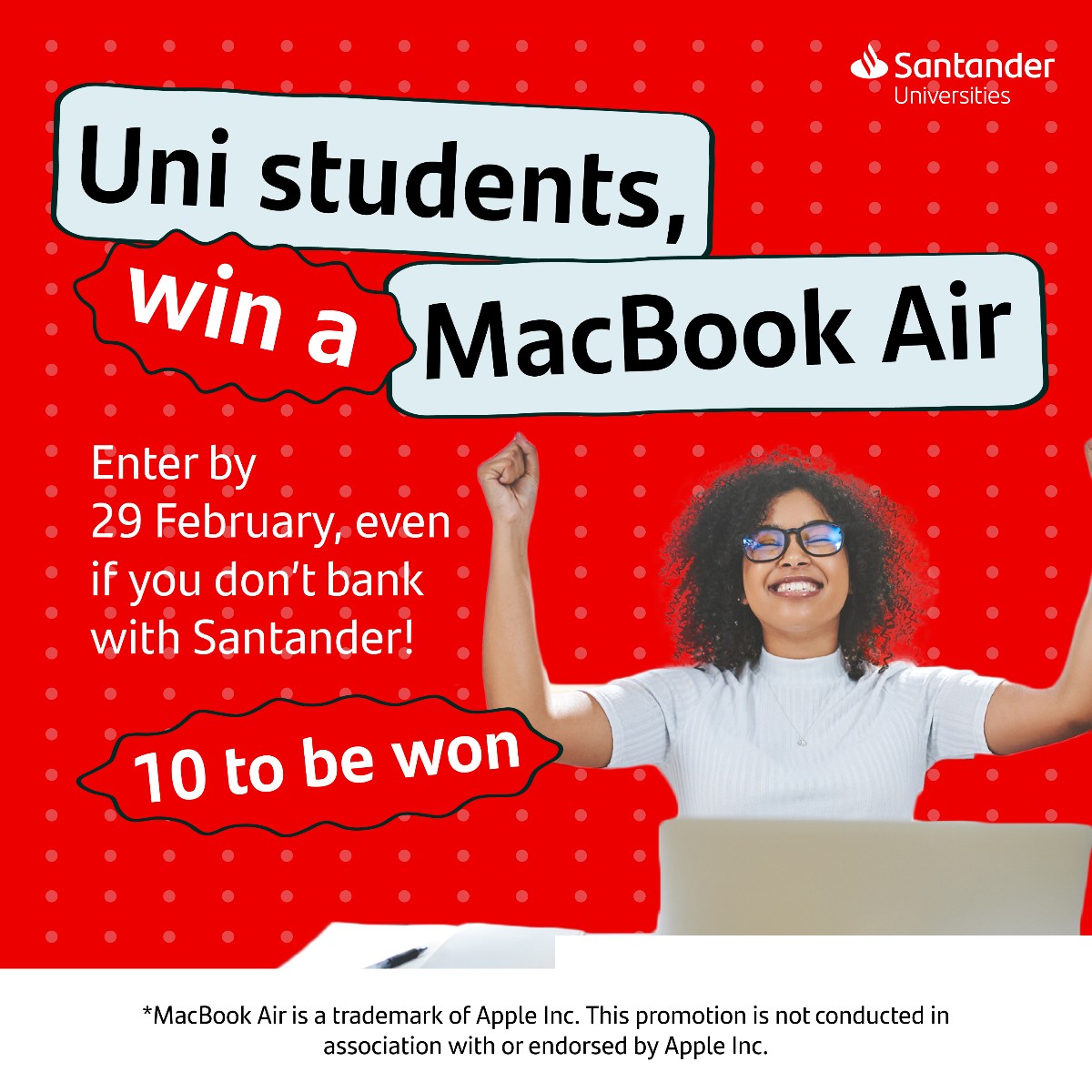 StudentLifeUoA's tweet photo. Get ready for a tech-tastic prize draw that'll make your academic journey a lot easier. 🌟 Win 1 of 10 brand new MacBook Air laptops. All UoA students can enter, get involved! Enter by 29 Feb. 

👉 https://t.co/euPkabZmbw

#MacBookPrizeDraw24 #UniversityLife #GiveawayAlert https://t.co/iu7nU5eqCE
