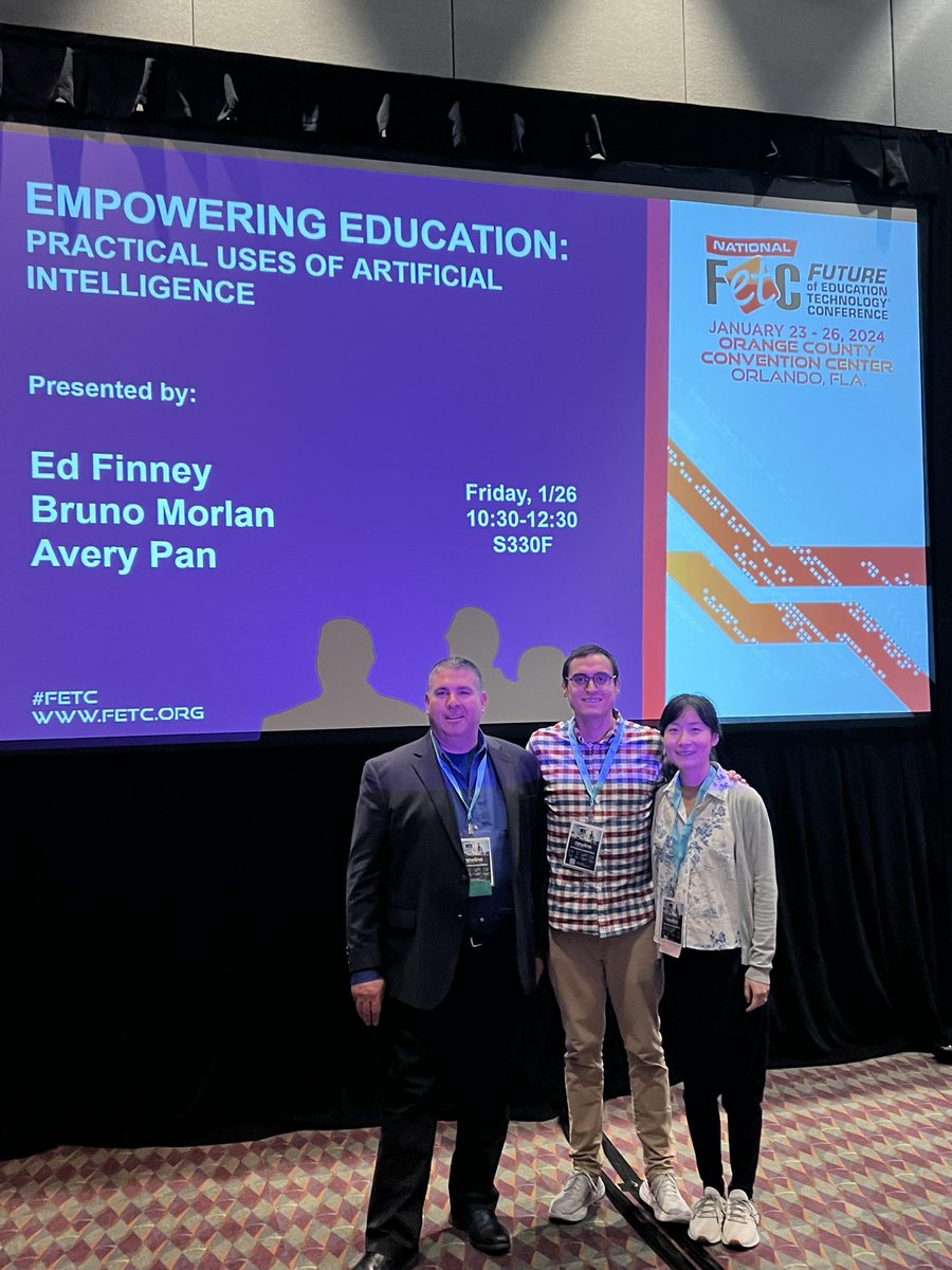 I had a great time presenting about practical uses of AI @fetc and thankful for @ClassCompanion_ for joining. Appreciate all the attendees for joining @magicschoolai