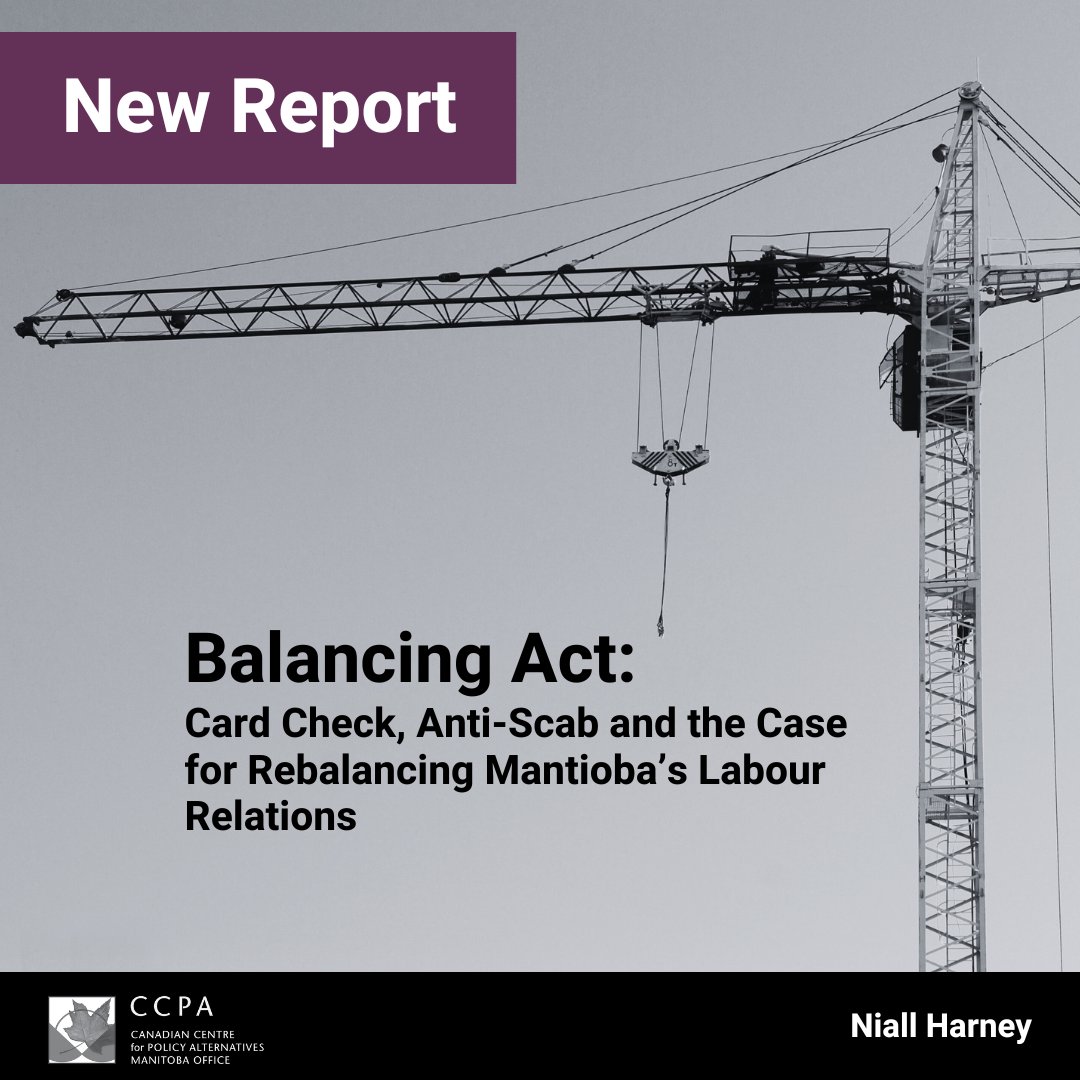 New research: MB’s burdensome two-step process for union certification leaves workers vulnerable to intimidation; the use of replacement workers needlessly prolongs labour disputes #mbpoli @WabKinew @ndpcaucus @CindyLamoureux_ @WayneEwaskoMLA @MFLabour 1/ policyalternatives.ca/publications/r…