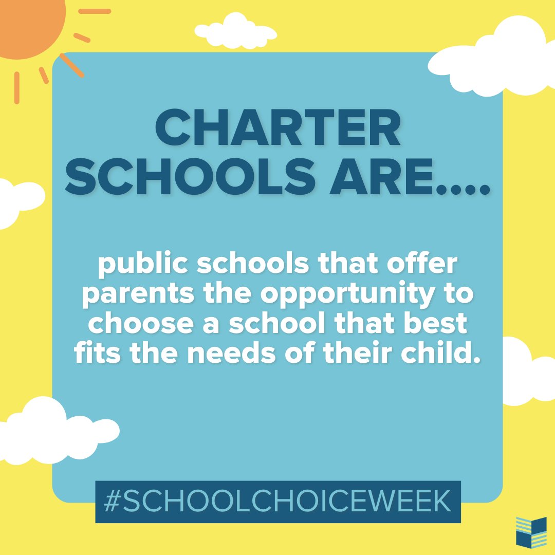 charteralliance's tweet image. Charter schools are an education option that is free, public, and open to all! #SchoolChoiceWeek