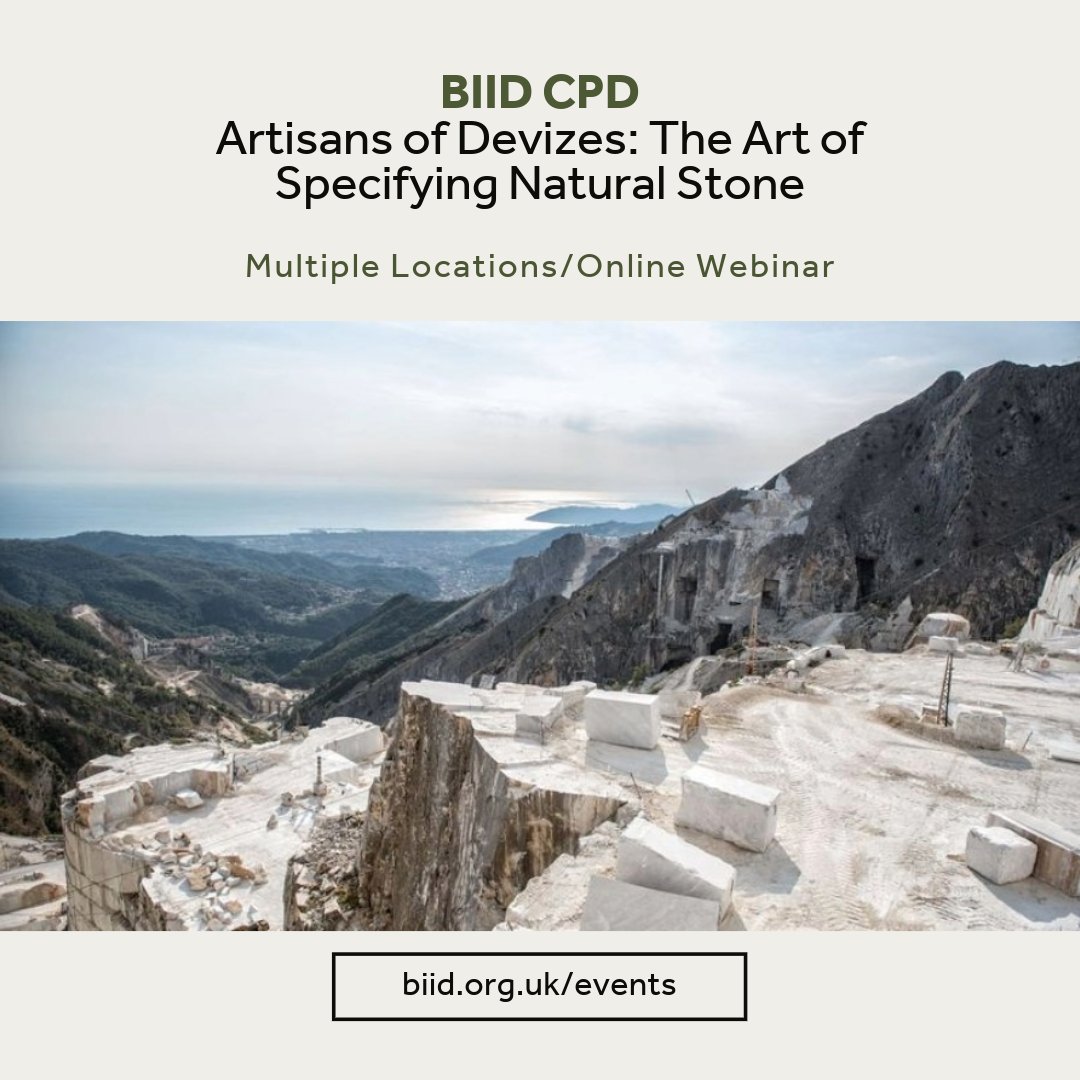 Natural stone has been used for centuries within our buildings, in their structure, interiors and exteriors. Artisans of Devizes will guide you through the qualities and varieties of natural stone as well as its suitability for project application. biid.org.uk/artisans-deviz…