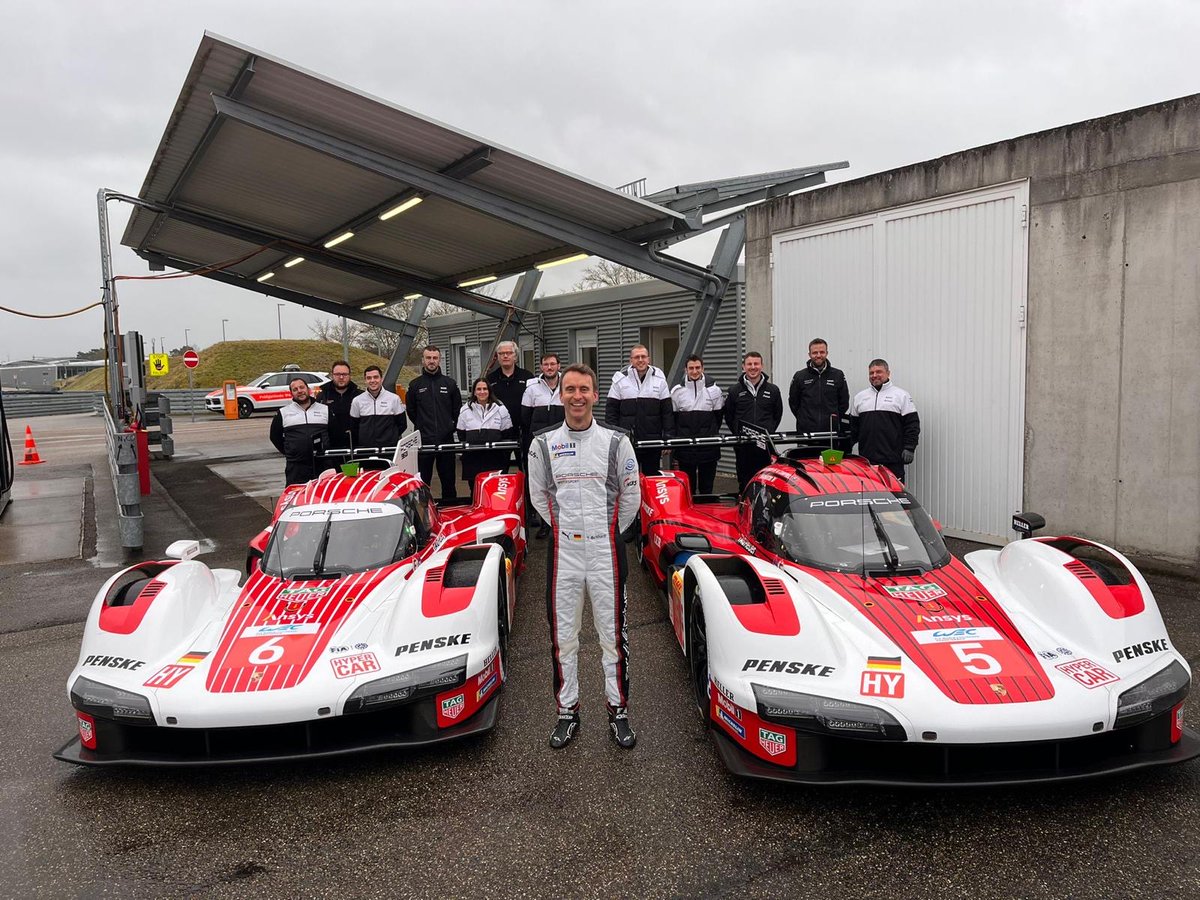 Porsche Motorsport (@porscheraces) on Twitter photo #WEC - The two #PorschePenskeMotorsport cars for this year's <a href="/FIAWEC/">FIA World Endurance Championship</a> season are ready. As most of our works drivers are busy <a href="/DAYTONA/">Daytona International Speedway</a>, we asked #Porsche Brand Ambassador <a href="/Timo_Bernhard/">Timo Bernhard</a> to jump in for the roll-out at Weissach. "Prototypes are simply the best cars," he comments 😍 #WEC - The two #PorschePenskeMotorsport cars for this year's <a href="/FIAWEC/">FIA World Endurance Championship</a> season are ready. As most of our works drivers are busy <a href="/DAYTONA/">Daytona International Speedway</a>, we asked #Porsche Brand Ambassador <a href="/Timo_Bernhard/">Timo Bernhard</a> to jump in for the roll-out at Weissach. "Prototypes are simply the best cars," he comments 😍