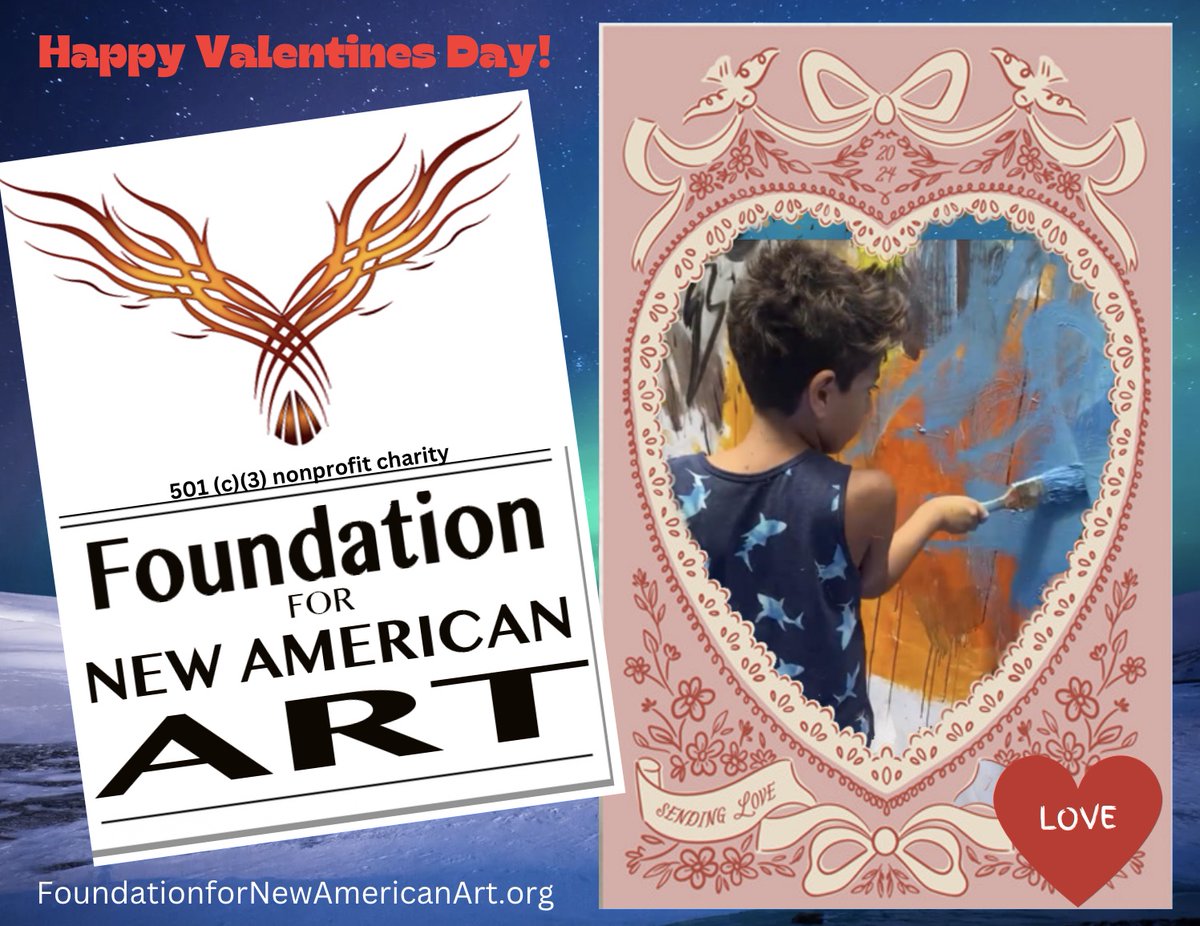 We are sending out Valentine Cards to the Friends of our Foundation. If you wish to receive a signed Valentine send me your address. The mailing list closes in 24 hours. We love the
@USPS
#nonprofit #ARTS #Children #artseducation #socialimpact