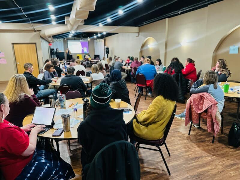 Out-of-School Time hosted a session so partners could learn about youth engagement &amp; its importance. A participant said, "Including young people in evaluation is empowering them to identify what they like, what's important to them &amp; including that into spaces designed for them."