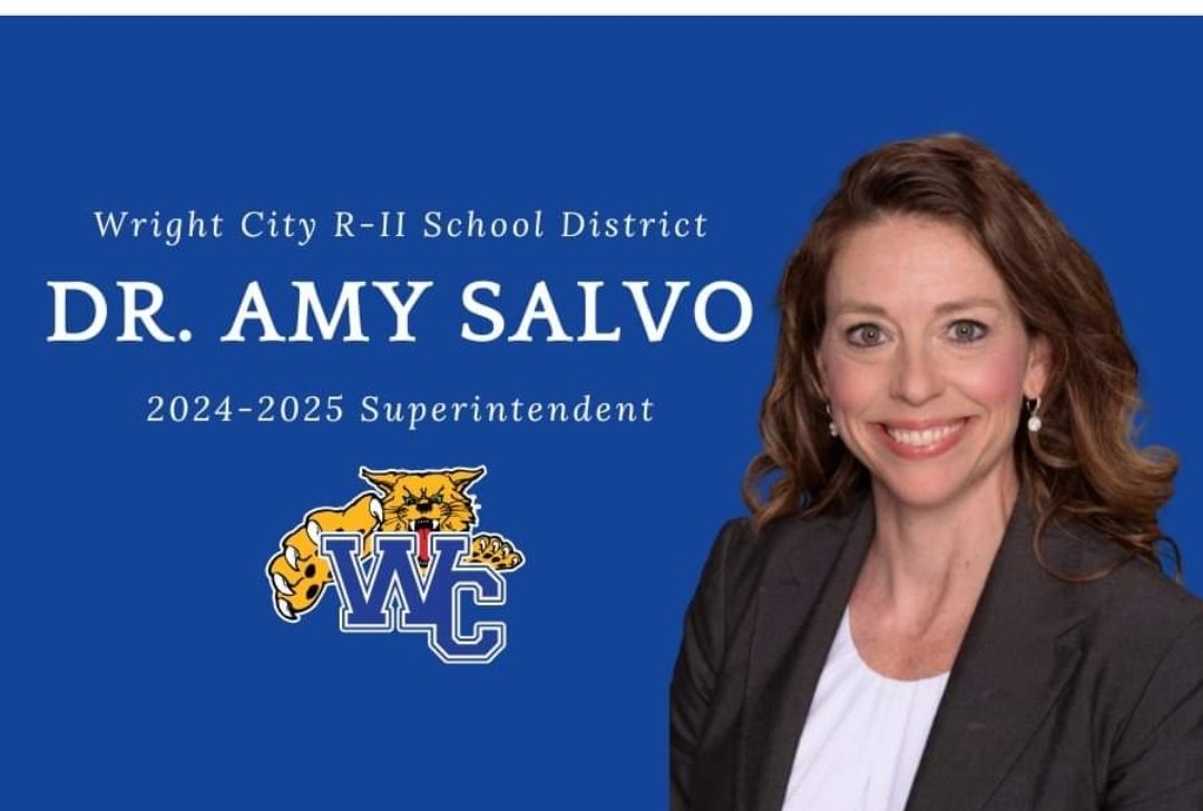 Dr. Chris Berger (@wcr2supt) on Twitter photo The <a href="/WCR2info/">Wright City R-II</a> Board of Education is pleased to announce Amy Salvo as the next superintendent, starting on July 1, 2024, following the retirement of Superintendent Chris Berger on June 30, 2024. <a href="/MASALeaders/">MASA Leaders</a>
<a href="/EdPlusExD/">EdPlus Executive Director</a> <a href="/MOEducation/">Missouri DESE</a>
#wildcatstrong warrencountyrecord.com/stories/salvo-… The <a href="/WCR2info/">Wright City R-II</a> Board of Education is pleased to announce Amy Salvo as the next superintendent, starting on July 1, 2024, following the retirement of Superintendent Chris Berger on June 30, 2024. <a href="/MASALeaders/">MASA Leaders</a>
<a href="/EdPlusExD/">EdPlus Executive Director</a> <a href="/MOEducation/">Missouri DESE</a>
#wildcatstrong warrencountyrecord.com/stories/salvo-…