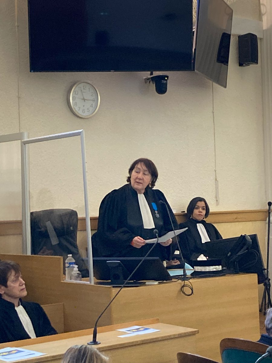 Ravi d'avoir été présent lors de l'audience solennelle de rentrée du tribunal judiciaire de Privas. Merci aux chefs de juridiction pour leur accueil.