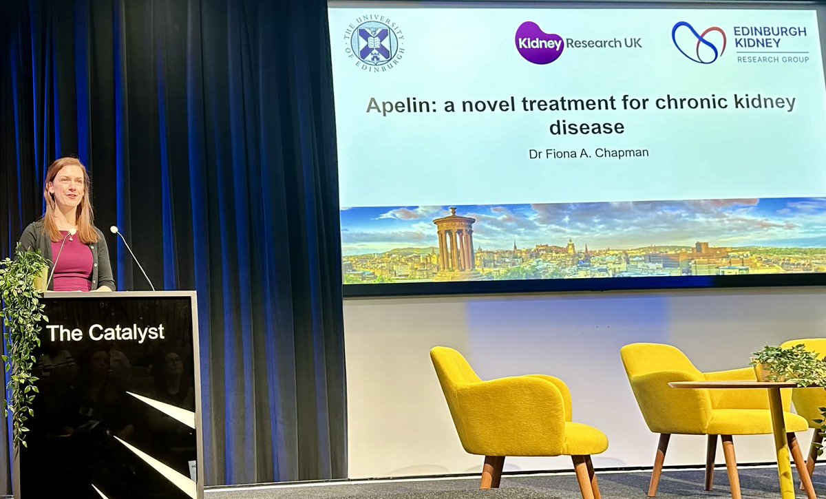 Bean (@edinburghbean) on Twitter photo Congrats to current #SCREDS fellow <a href="/fichapman86/">Fi</a> on giving a fantastic <a href="/RCPEdin/">Royal College of Physicians of Edinburgh</a> John Halliday Croom Prize Lecture today, presenting her exciting work on #Apelin in #CKD
๐๐จ๐ซ๐ฅ
<a href="/Kidney_Research/">Kidney Research UK</a> @dr_denby <a href="/ChristCrain/">Christ-Crain ๐ช๐บ๐จ๐ญ</a> <a href="/GOuditResearch/">Dr. Gavin Oudit</a> <a href="/DavenportLab/">Davenport_Lab</a> <a href="/euanashley/">euan ashley</a> Congrats to current #SCREDS fellow <a href="/fichapman86/">Fi</a> on giving a fantastic <a href="/RCPEdin/">Royal College of Physicians of Edinburgh</a> John Halliday Croom Prize Lecture today, presenting her exciting work on #Apelin in #CKD
๐๐จ๐ซ๐ฅ
<a href="/Kidney_Research/">Kidney Research UK</a> @dr_denby <a href="/ChristCrain/">Christ-Crain ๐ช๐บ๐จ๐ญ</a> <a href="/GOuditResearch/">Dr. Gavin Oudit</a> <a href="/DavenportLab/">Davenport_Lab</a> <a href="/euanashley/">euan ashley</a>
