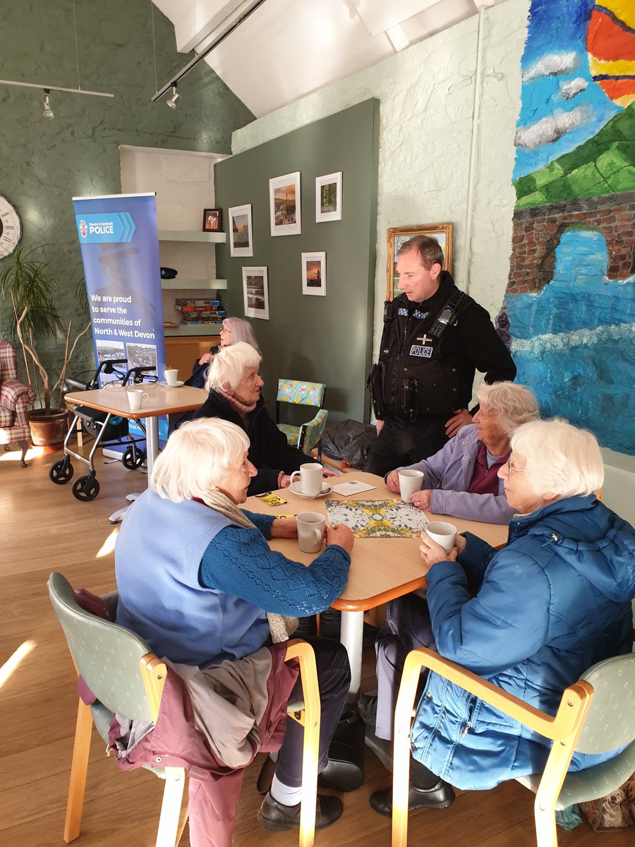 This morning your neighbourhood team were busy at the community Café run by TASS. Tomorrow morning they will be popping to Walkhampton to catch up with residents at the village hall. Feel free to have a chat with them.#NeighbourhoodPolicingWeek