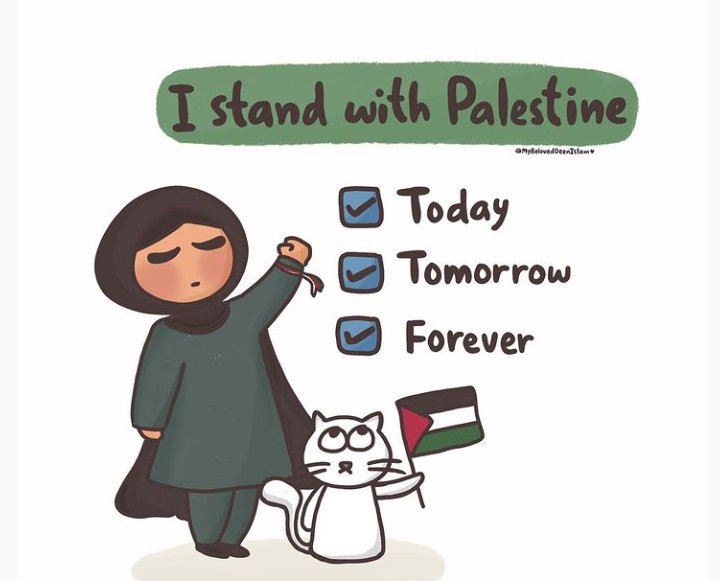 I stand with Palestine🇵🇸 
What about you?