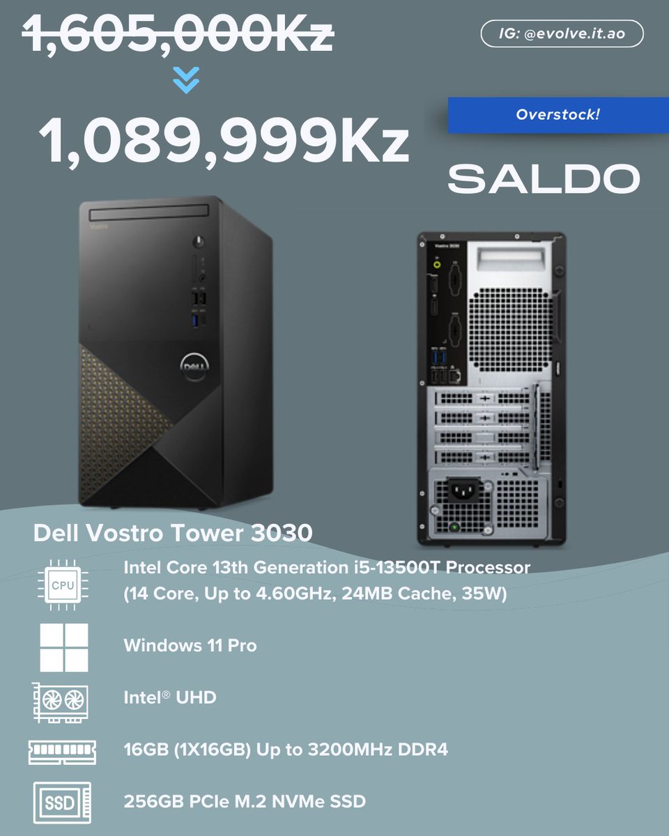 itevolved's tweet image. Dell Vostro Tower 3030.