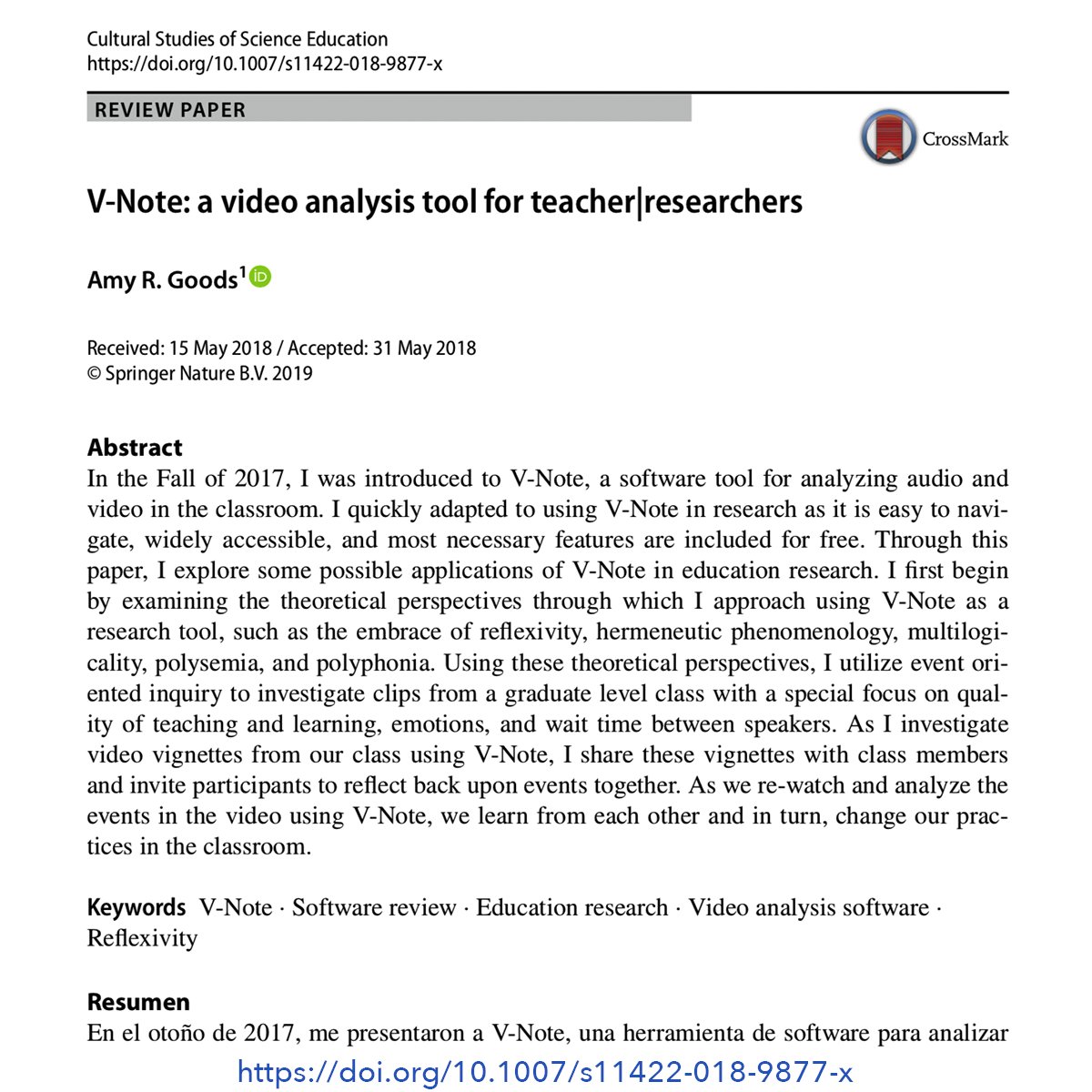 VNoteBrandon's tweet image. Just a look at some recent video analysis research using V-Note!