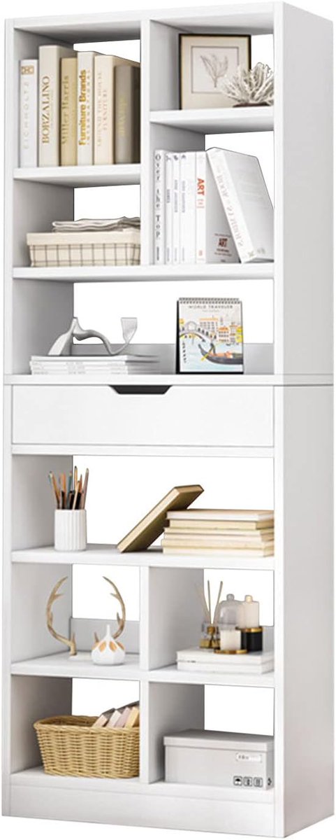 22_bofe's tweet photo. @TimHyett @TeamTapey IOTXY Wooden Open Shelf Bookcase - 71 Inches Tall Freestanding Display Storage Cabinet Organizer with 10 Cubes and a Drawer, Floor Standing Bookshelf in Warm White https://t.co/hiYc6PM6j6 https://t.co/NNcmDOSERA